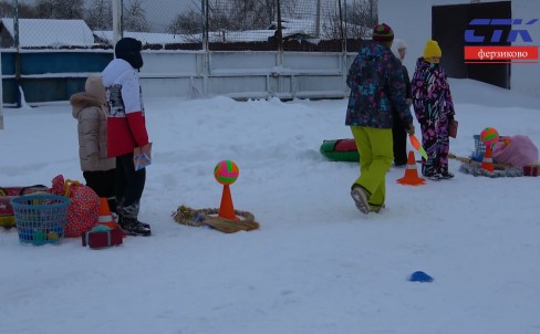 Зимние эстафеты для детей и их родителей "Спортивная зима" в Ферзиковском округе